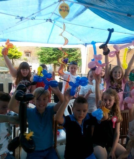 Children's birthday garden party