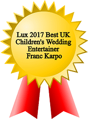 Children's wedding entertainer award